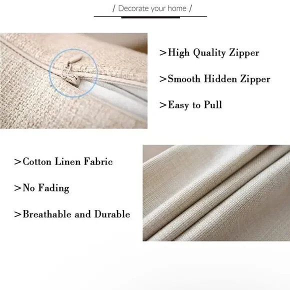 Hello Summer Pillow Covers 24x24 Inch Set of 4 Pink Summer Decorations Throw - Picture 6 of 6